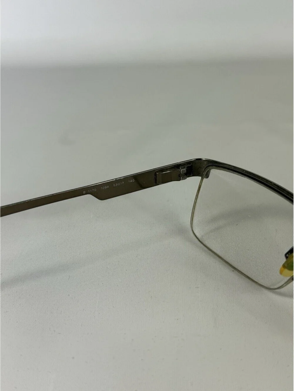 Burberry Eyeglasses B 1170 1094 Silver Black Half Rim Frame Italy 53[]17 140